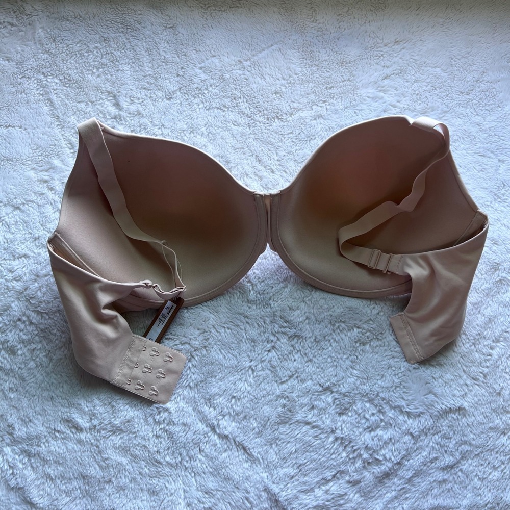 SKIMS Fits Everybody T-Shirt Bra Sand 36H Underwire Molded Cup BR-UWR-2294 NEW - Picture 4 of 10